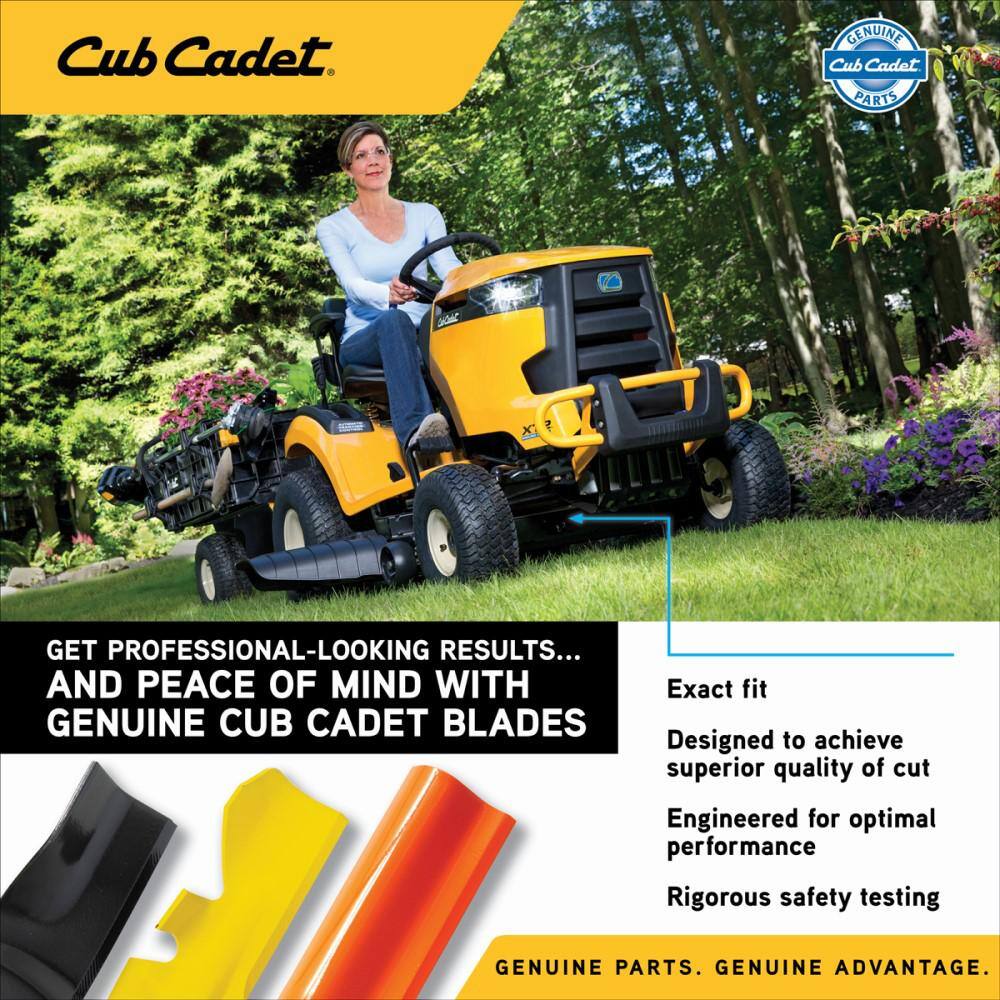 Cub Cadet Original Equipment 3-in-1 Blade Set for Select 42 in. Riding Lawn Mowers with 6-Point Star OE# 942-0616 942-0616A 490-110-C122