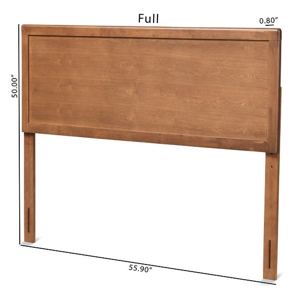 Alan Transitional Ash Walnut Finished Wood Headboard - - 32969779