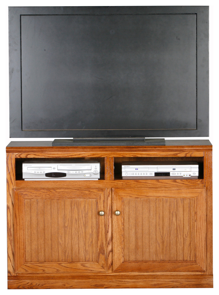 Heritage 45 quotTV Cart   Farmhouse   Entertainment Centers And Tv Stands   by Eagle Furniture  Houzz