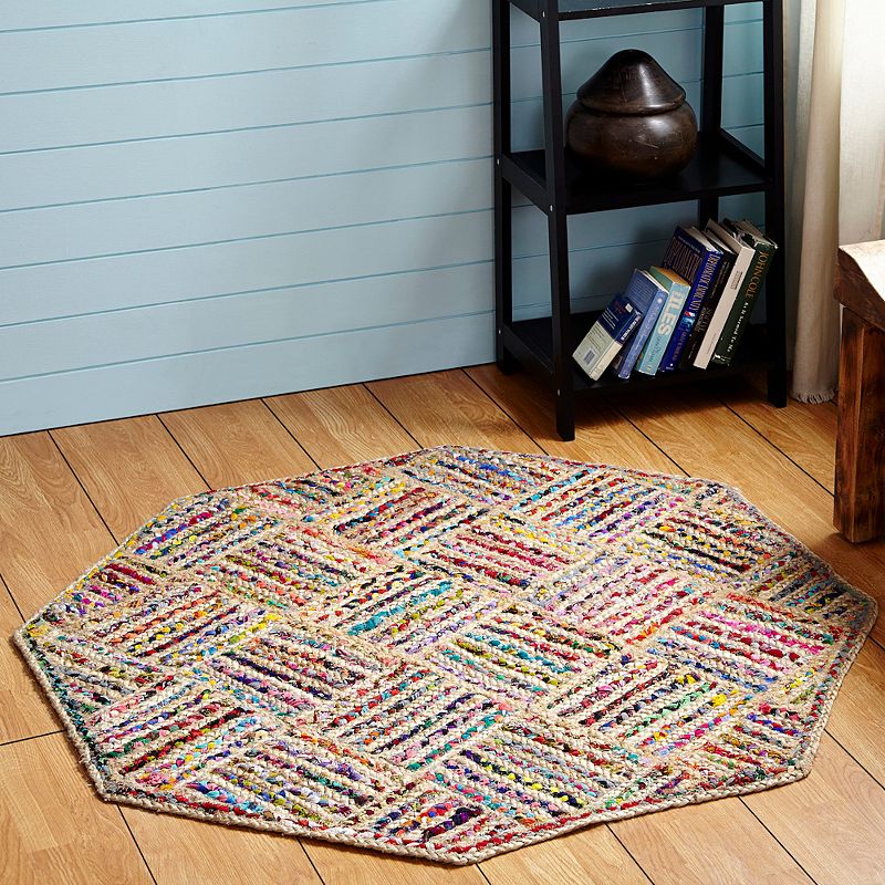 Better Trends Criss Cross Jute Reversible Rug