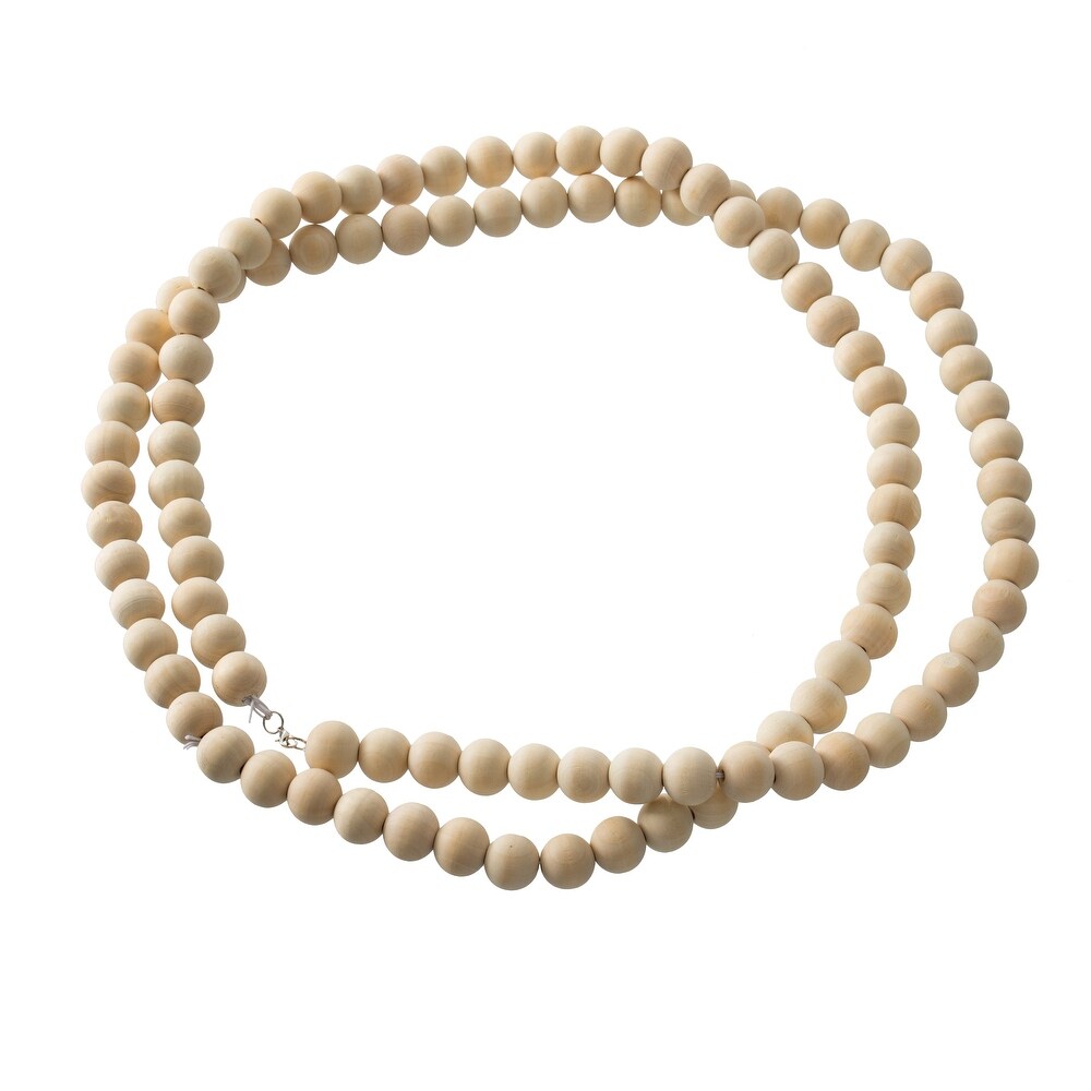 A B Home Natural Wooden Sphere Beads