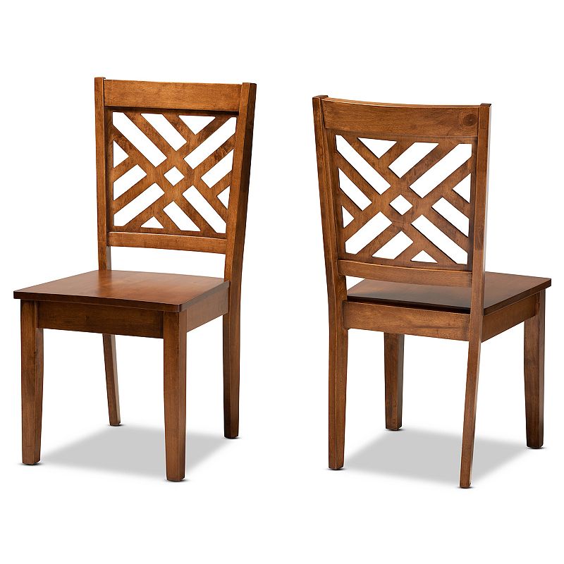 Baxton Studio Caron Dining Chair 2-piece Set