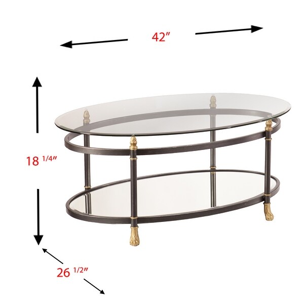 SEI Furniture Alecia Grey Coffee Table