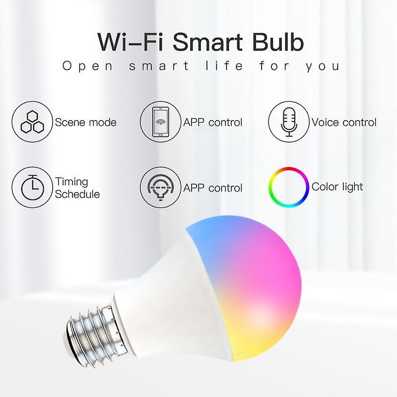 Led Dimmable E27 Wifi Smart Light Bulb Works With Amazon Alexa Google Home