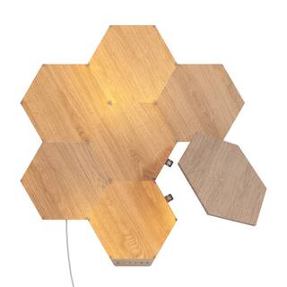 Nanoleaf Elements Wood Look Smarter Kit -7 Smart LED Panels NL52K7003HB-7PK