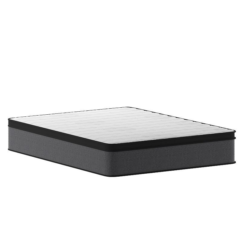 Merrick Lane Lofton Supportive Hybrid Pocket Spring and Foam Euro Top Mattress in a Box