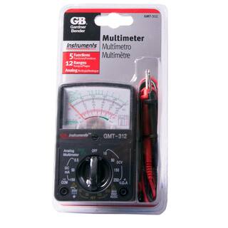 Gardner Bender 5-Function 12-Range Analog Multimeter GMT-312