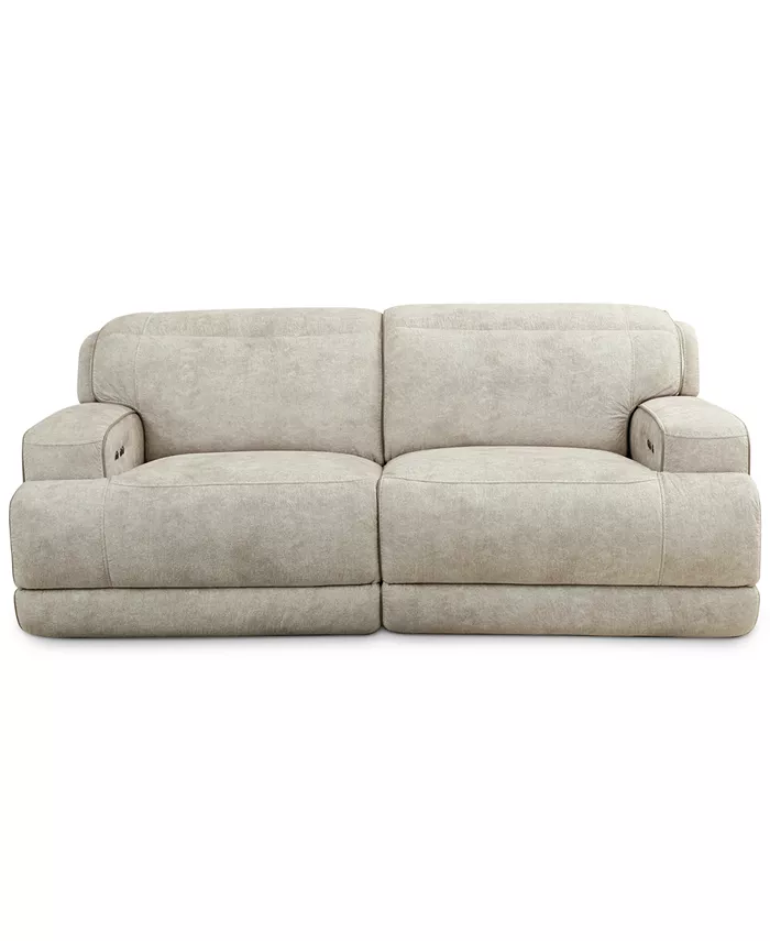 Furniture Sebaston 2-Pc. Fabric Sofa with 2 Power Motion Recliners