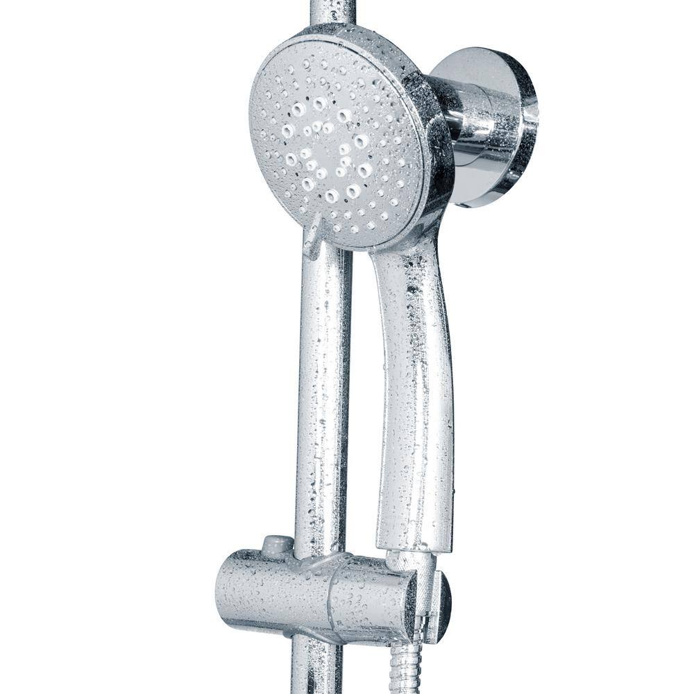 PULSE Showerspas Lanai 7-Spray 1.8 GPM 8 in. Wall Mounted Dual Shower Head and Handheld Shower Head in Chrome 1089-CH-1.8GPM