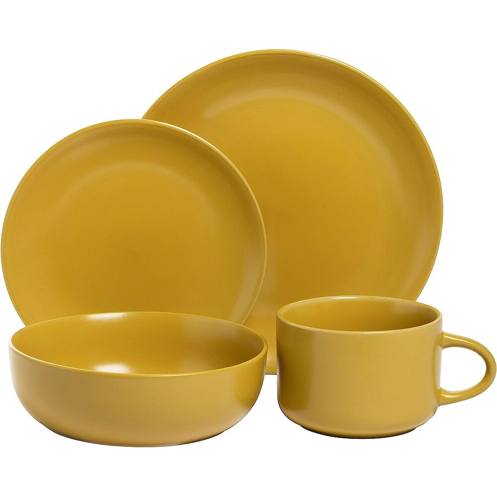 Wazee Matte 32 Pc Coupe Dinnerware Set