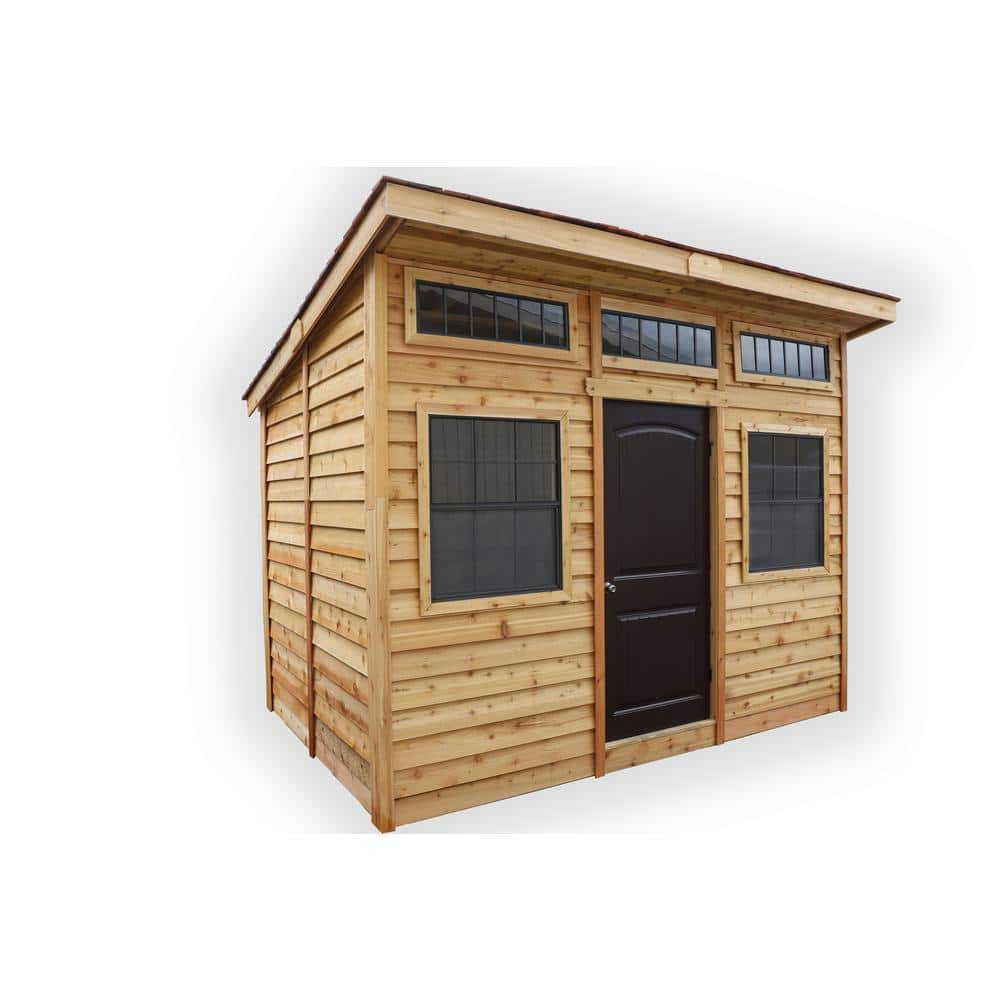 Outdoor Living Today 12 ft. W x 8 ft. D Wooden Studio Garden Shed (96 sq. ft.) STU128