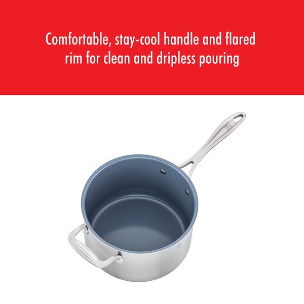 ZWILLING Spirit 3-ply Stainless Steel Ceramic Nonstick Saucepan