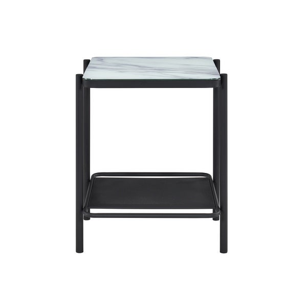 Furniture of America Puetz Contemporary Black 24 inches End Table