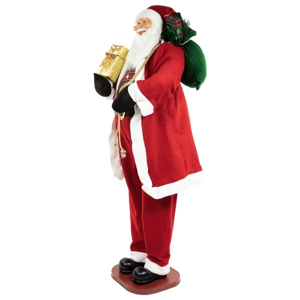 72 Country Santa Claus Standing Christmas Figure