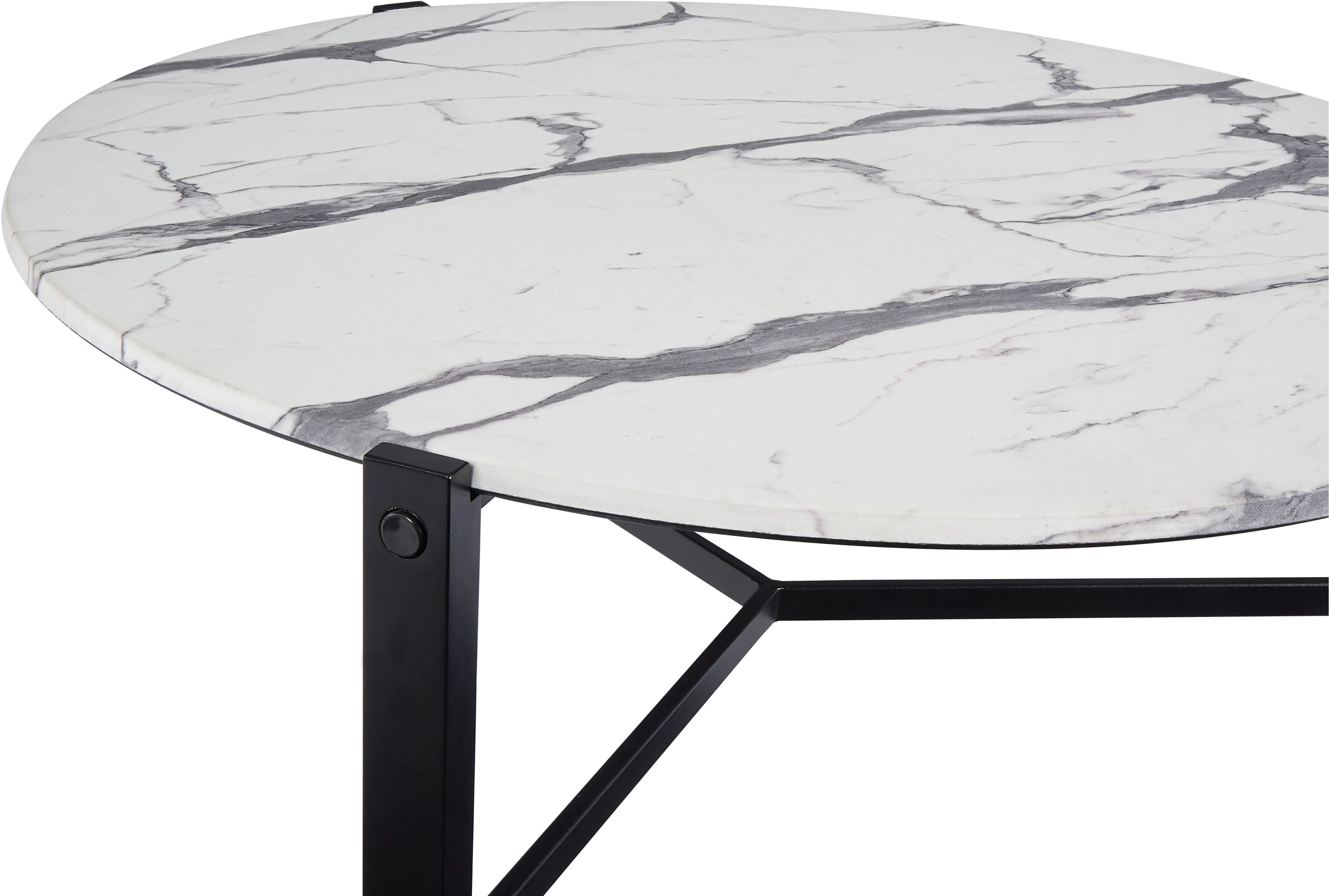 Rowen Black and White Cocktail Table