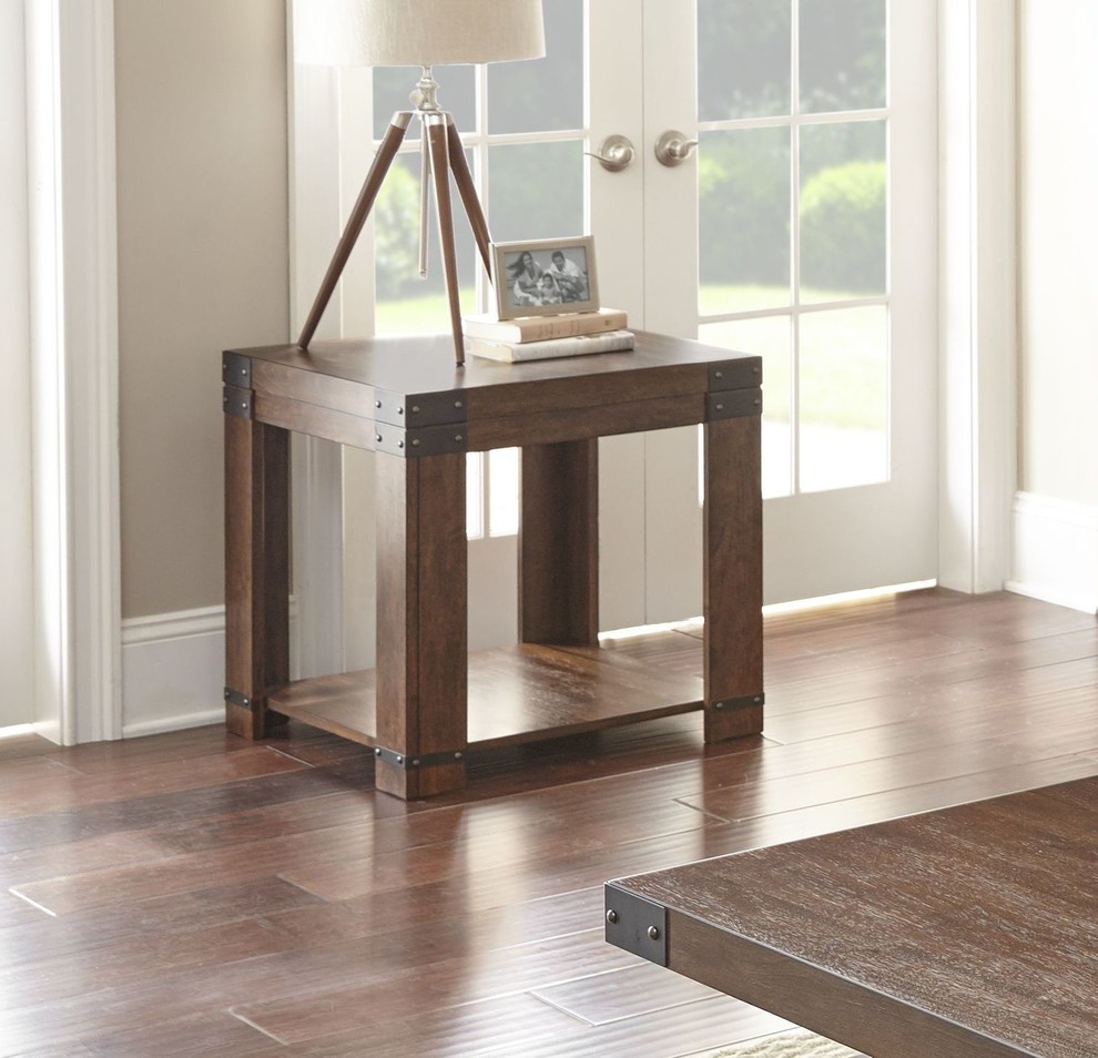 Arusha End Table   Industrial   Side Tables And End Tables   by HedgeApple  Houzz