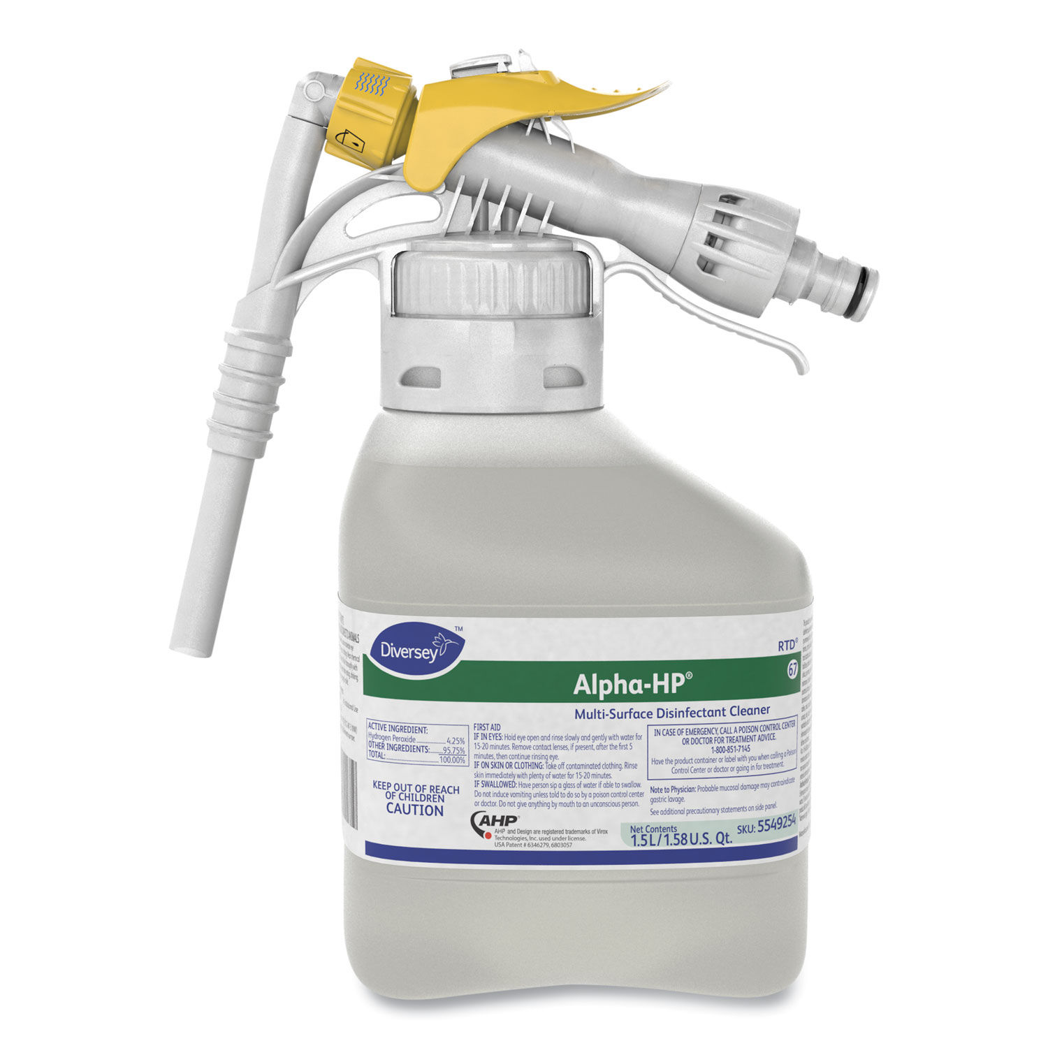 Alpha-HP Multi-Surface Disinfectant Cleaner by Diverseyandtrade; DVO5549254