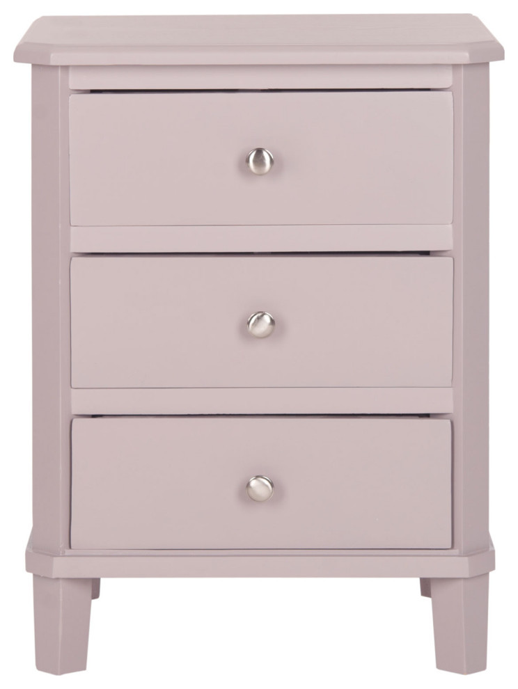 Washington End Table With Storage Drawers Gray Mauve   Modern   Side Tables And End Tables   by Virgil Stanis Design  Houzz