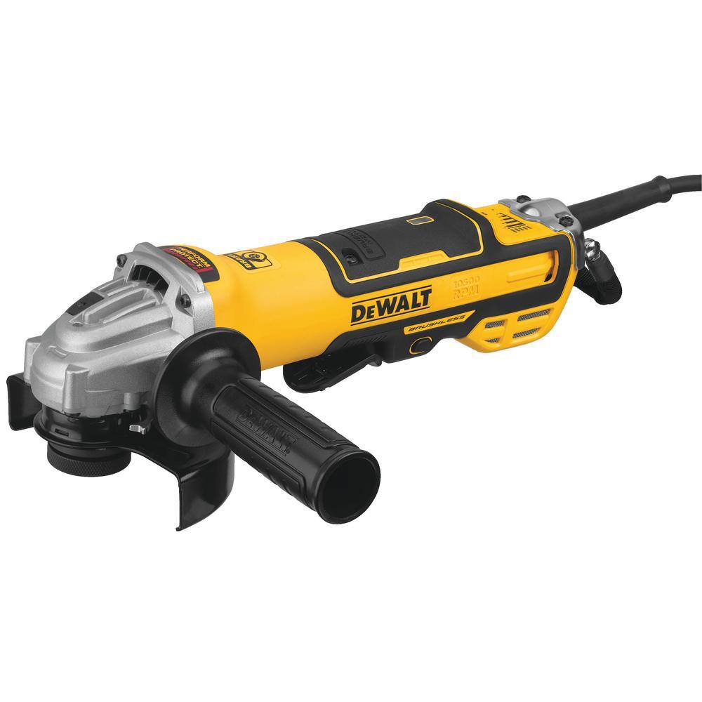 DW 13 Amp Corded 5 in. Brushless Small Angle Grinder with No-Lock-On Paddle Switch and Variable Speed DWE43214NVS