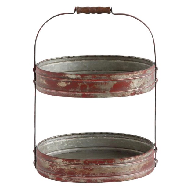 Two Tier Serving Tray Storied Home