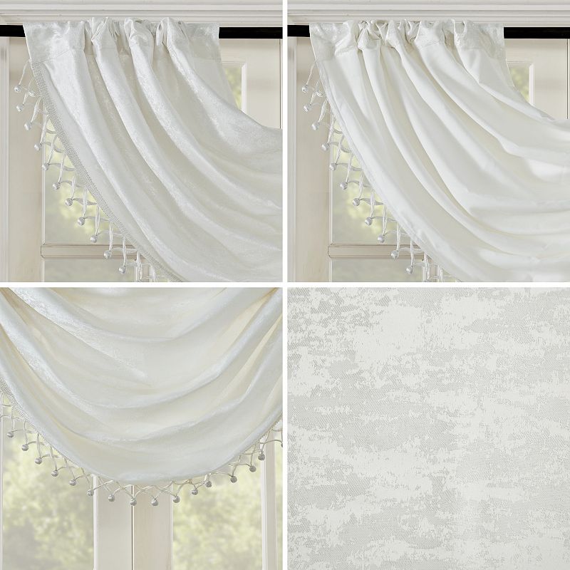 SunSmart Odessa Embellished Trim Jacquard Window Valance