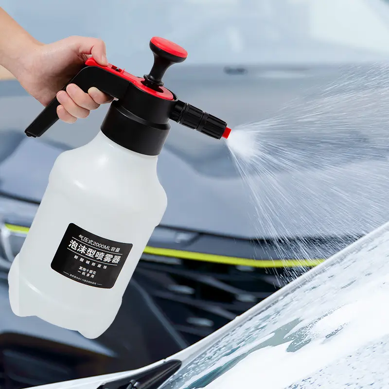 2L Plastic Foam Sprayer Foaming Pump Blaster Hand Pressure Snow Foam Sprayer Hand Pressurized Soap Sprayer