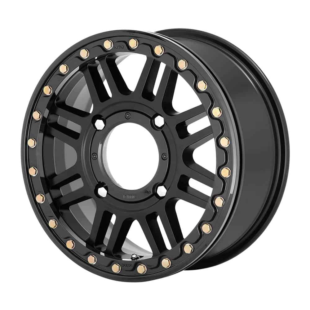 KMC Powersports KS250 CAGE BEADLOCK KS250 15X10 4X137 S-BLK BLK-RING 00MM