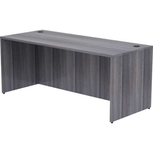 Lorell Weathered Charcoal Laminate Desking Desk Shell (69551)