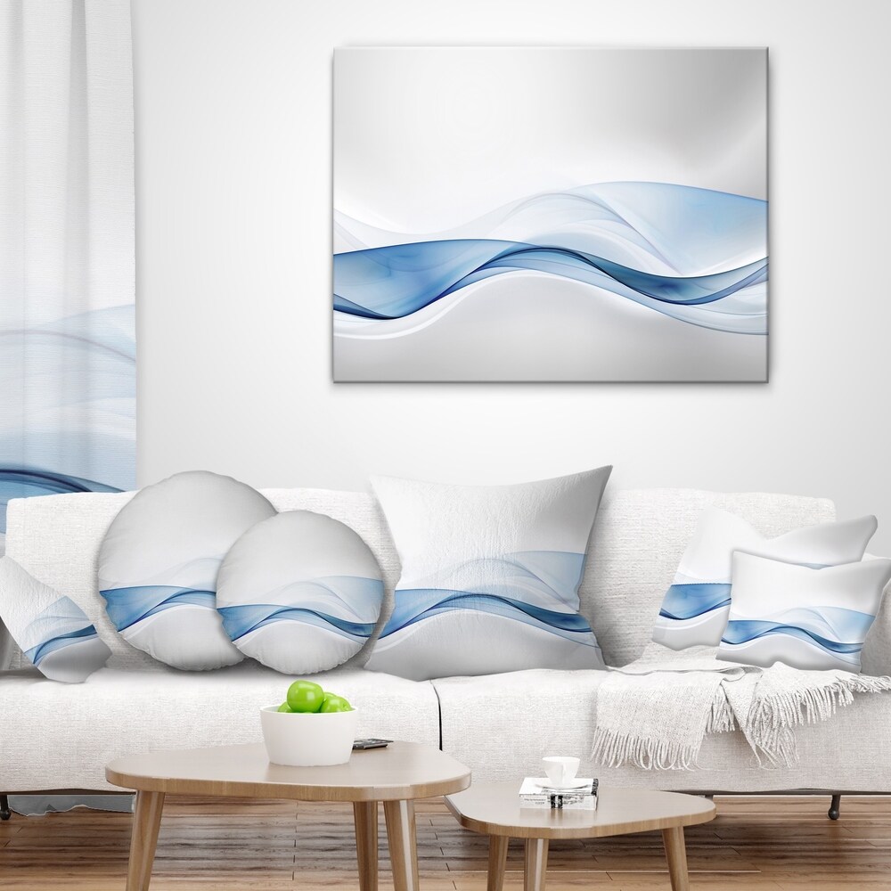 Designart '3D Wave of Water Splash' Abstract Throw Pillow