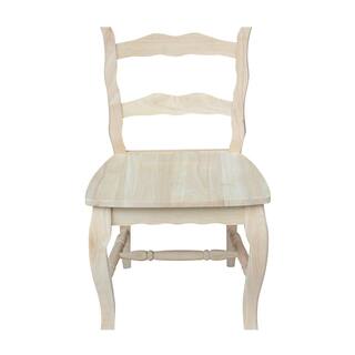 International Concepts Versailles Unfinished Wood Side Chair (Set of 2) C-920P