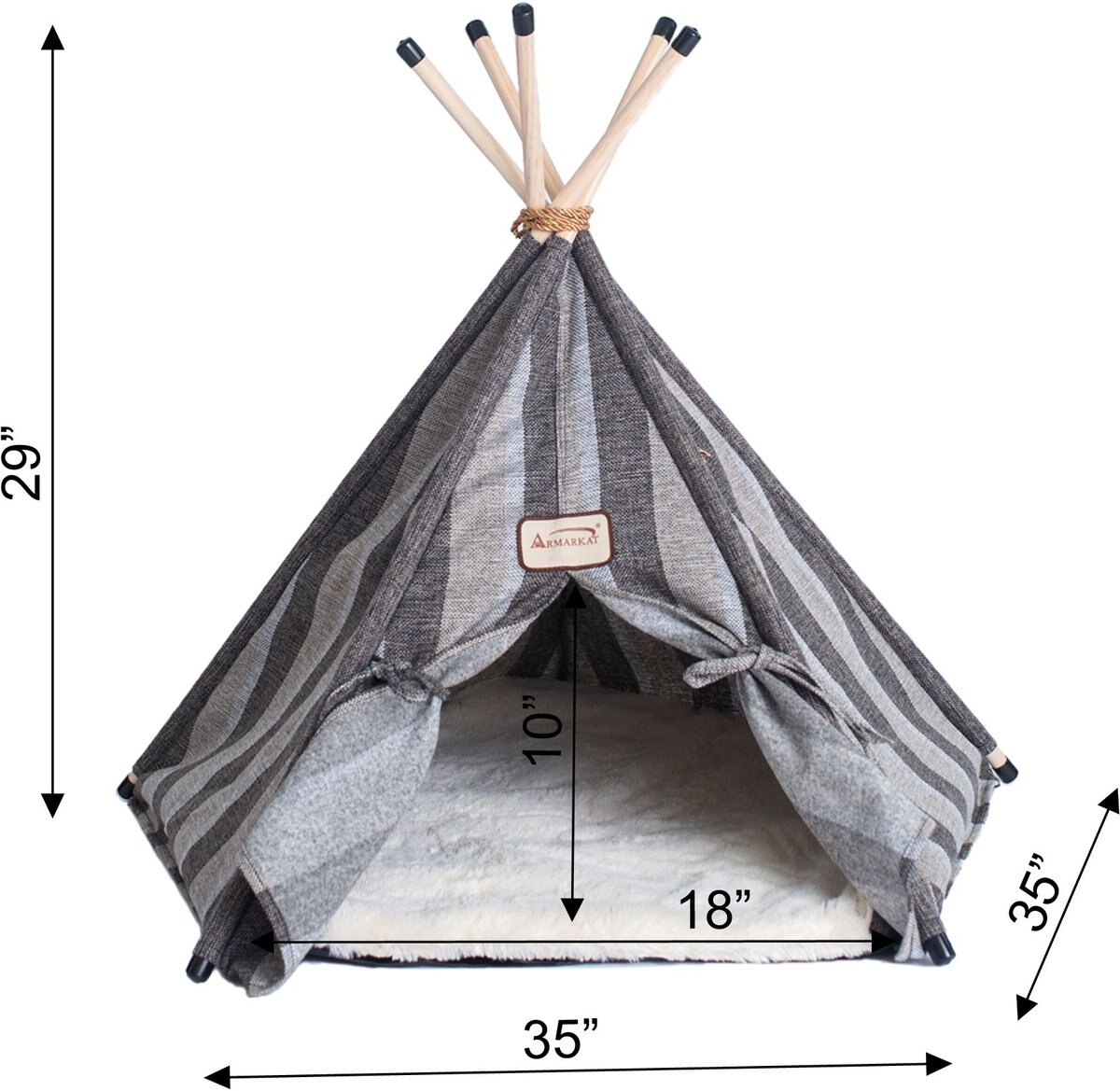 Armarkat Teepee Style Cat Bed