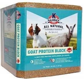 Kalmbach Feeds All Natural Protein Goat Supplement， 25-lb block