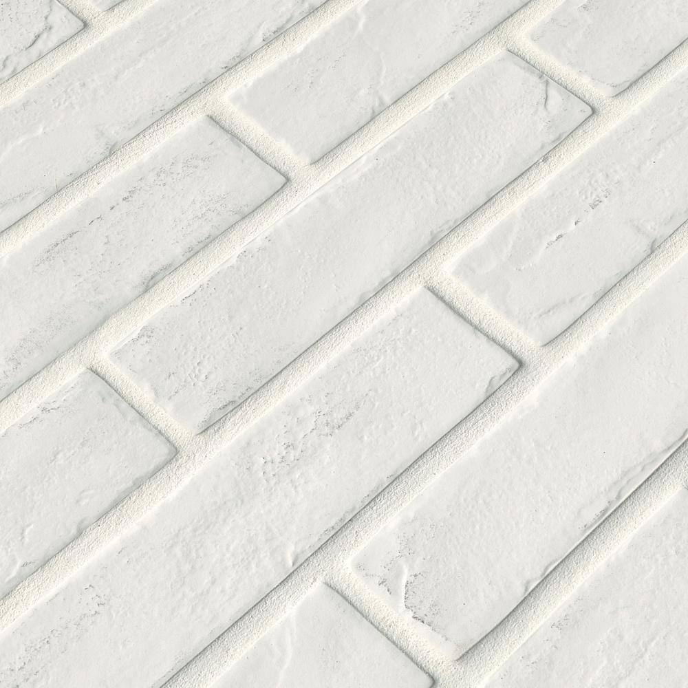 MSI Capella White Brick 2-13 in. x 10 in. Matte Porcelain Floor and Wall Tile (5.15 sq. ft.case) NCAPWHIBRI2X10