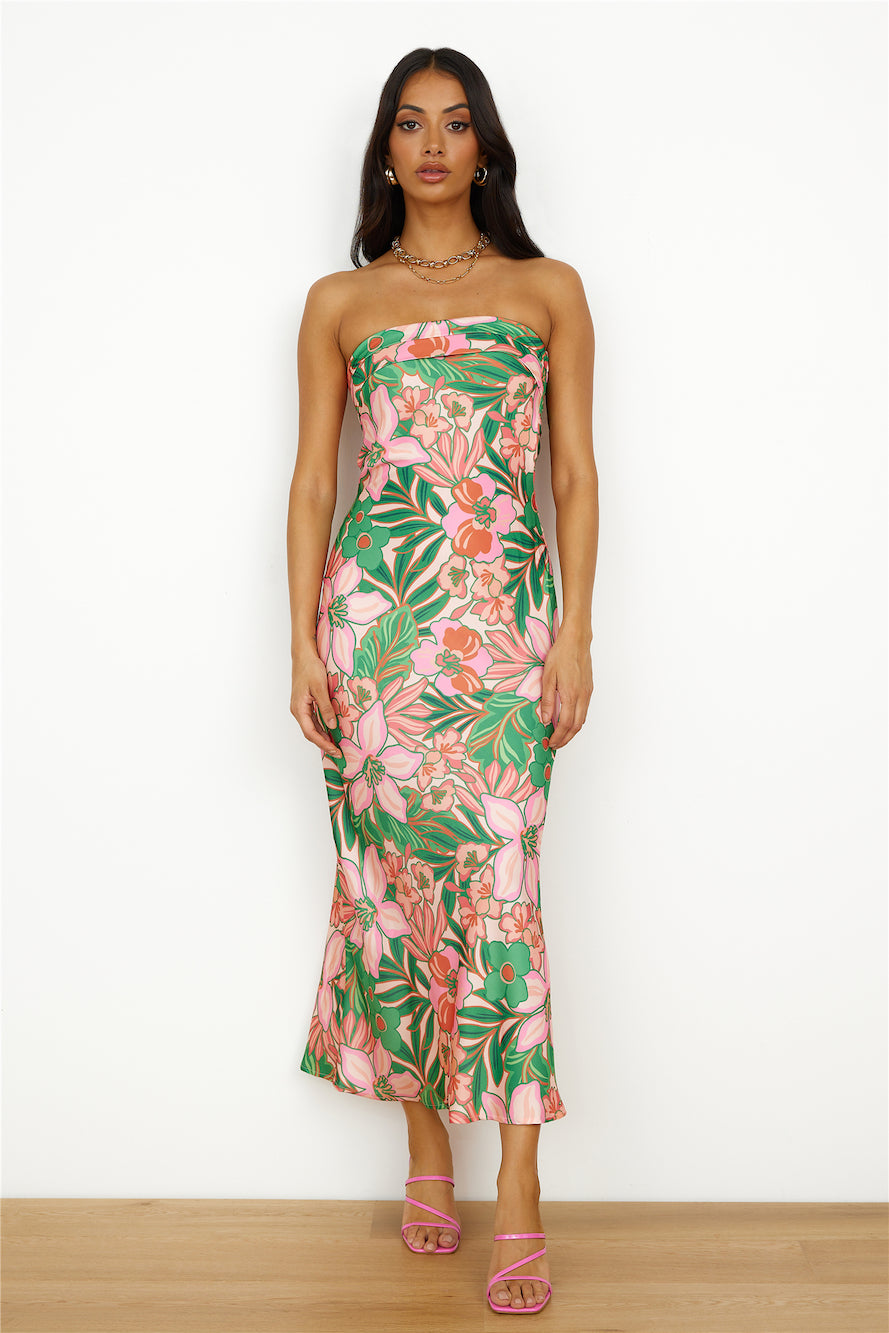 Highway To Heaven Maxi Dress Green