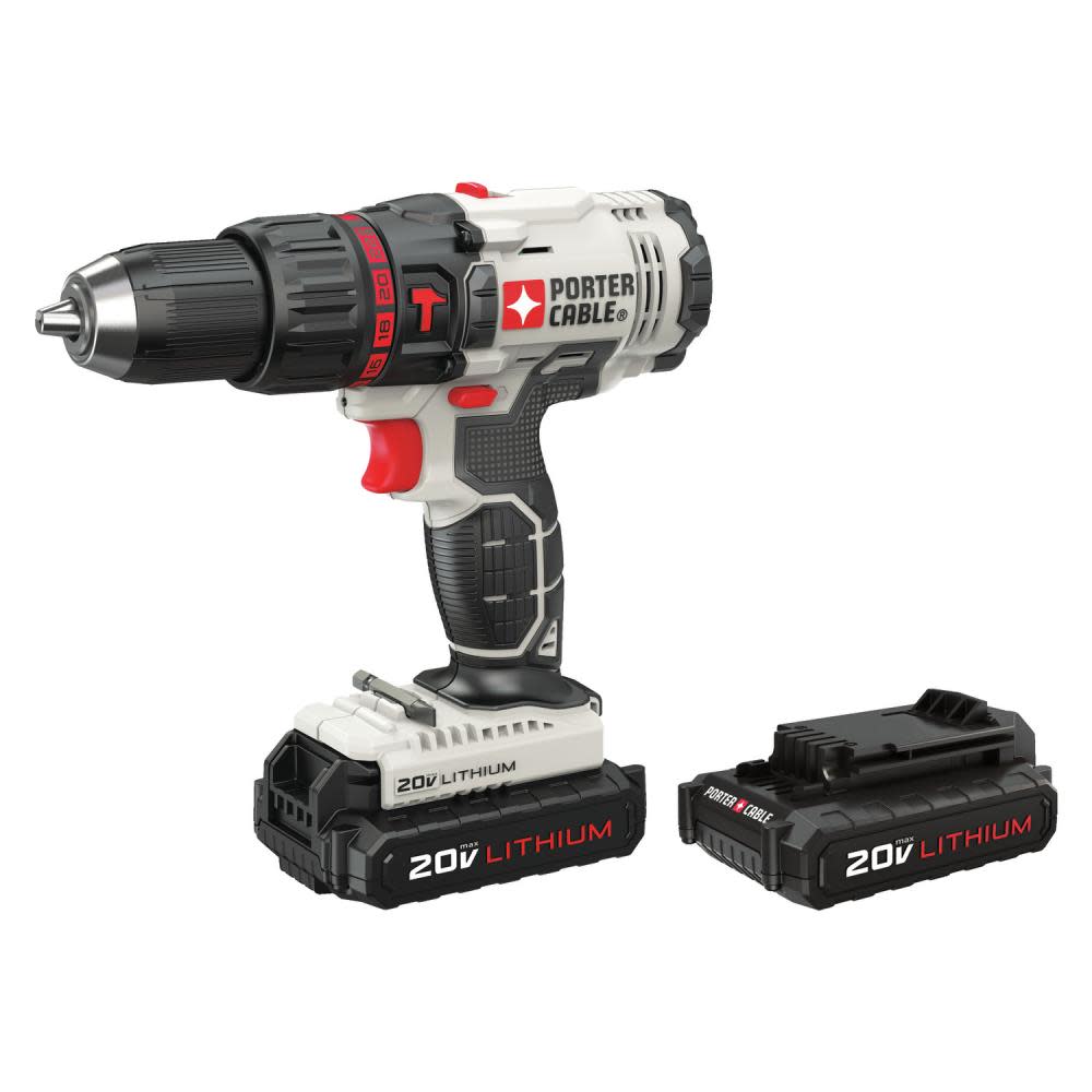 1/2-in 20-volt Lithium Ion (Li-ion) Variable Speed Cordless Hammer Drill Kit ;