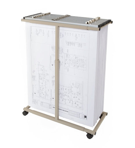 Alvin BPR05912 Mobile Rack for Blueprints BatteryClerkcom Office