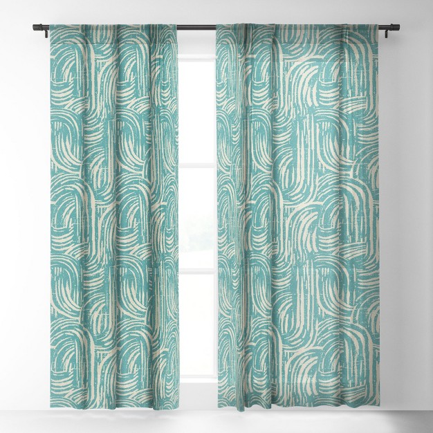 X 64 quot Single Panel Sheer Window Curtain Deny Designs