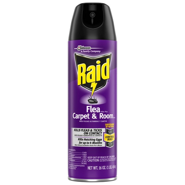 Raid Flea Killer Plus Carpet amp Room Spray 16oz