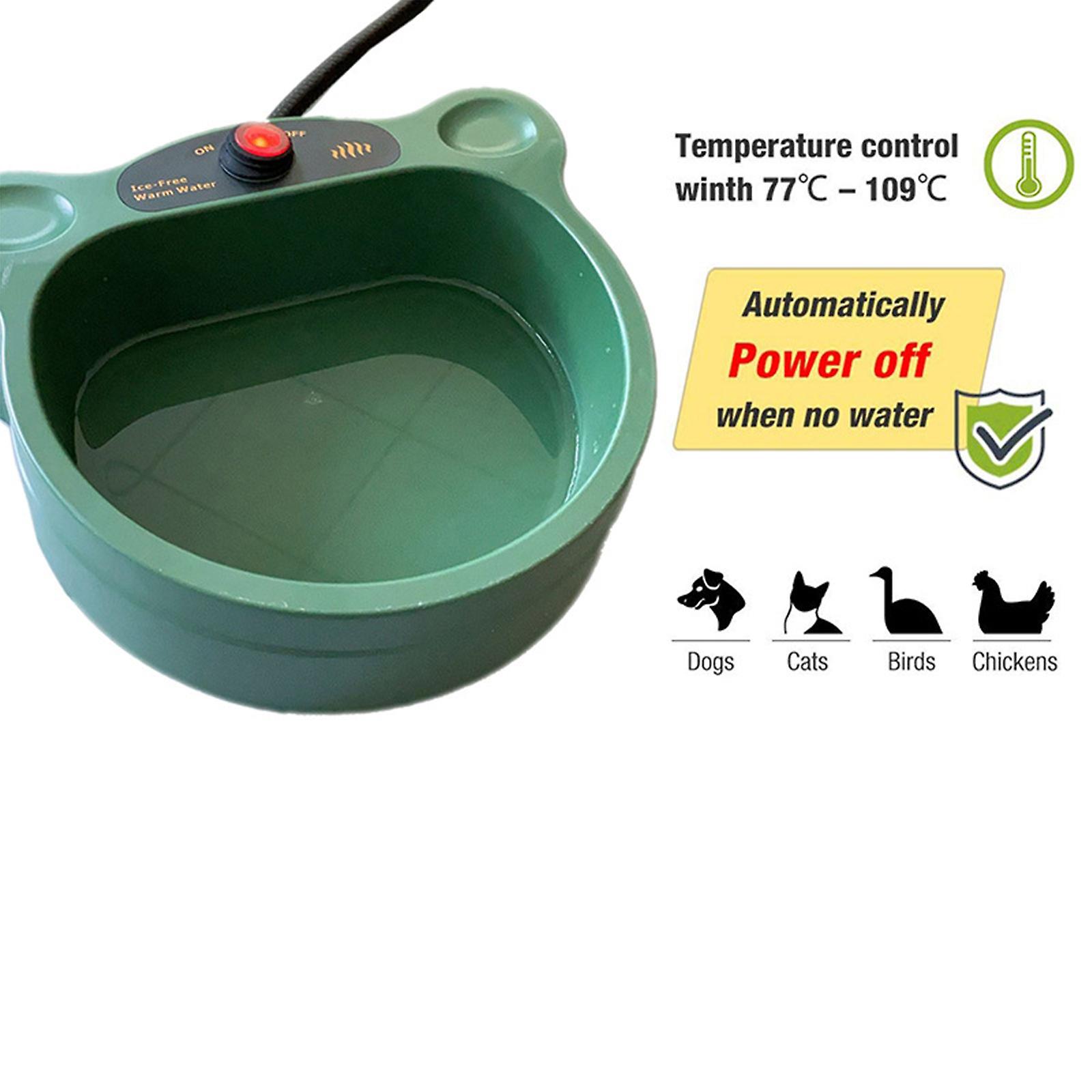 Automatic Insulation Pet Heating Bowl， Constant Temperature Water Bowl， European Plug