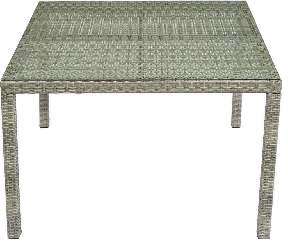 Yolo Square Dining Table   Tropical   Outdoor Dining Tables   by HedgeApple  Houzz