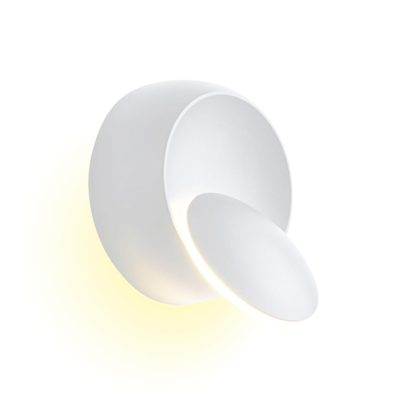 White Warm Light Led Wall Lamp 360 Degree Rotatable Round Crescent Wall Light Night Light Creative Modern Bedside Lamp For Living Room Bedroom Hallway