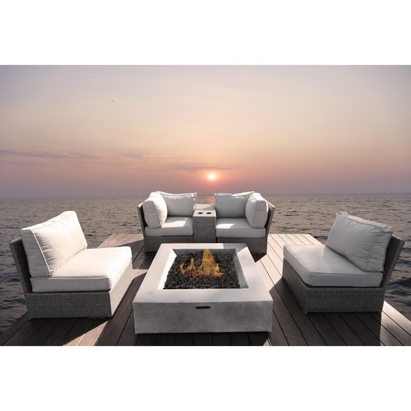 LSI Winsford Sectional Fire Pit Square Concrete