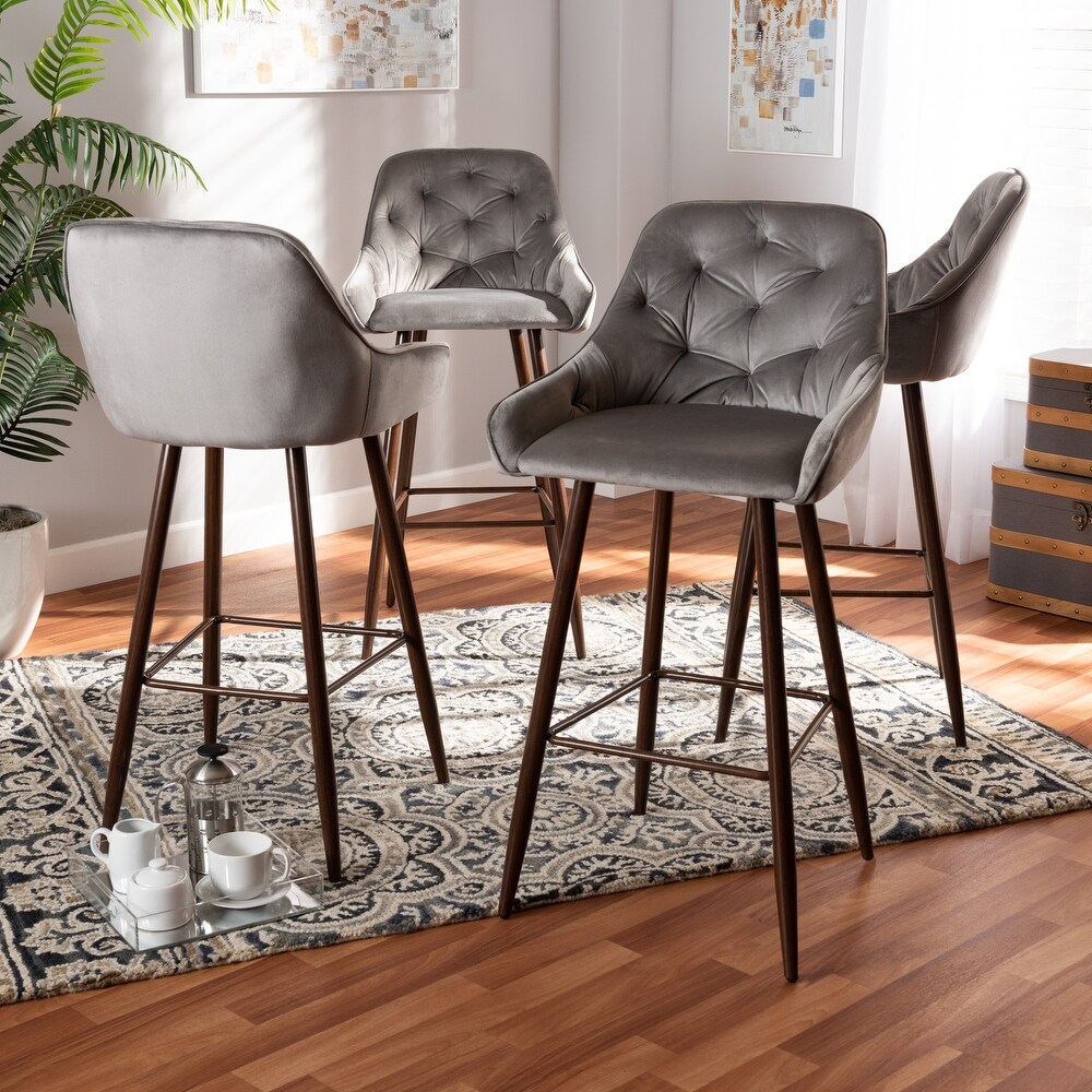 Catherine Modern and Contemporary 4 piece Bar Stool Set