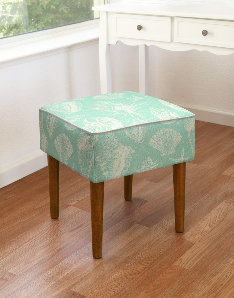 Seashells Modern Vanity Stool   Beach Style   Vanity Stools And Benches   by 123 Creations  Houzz