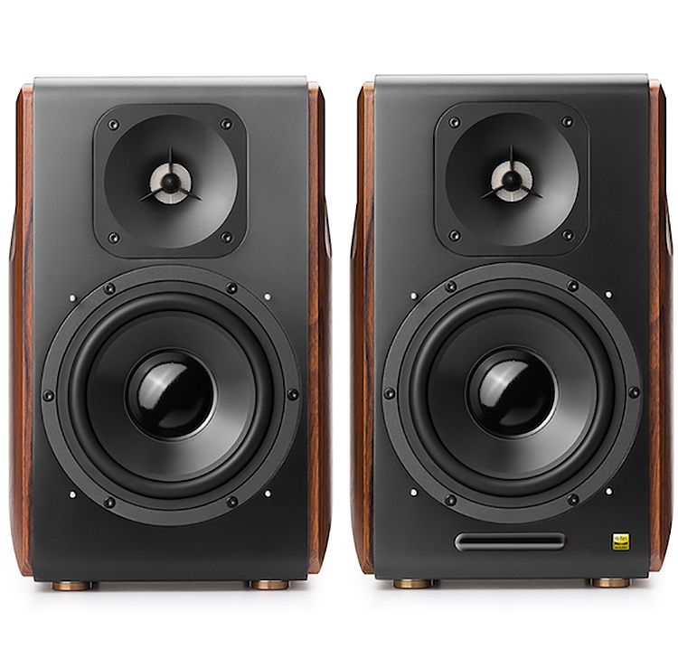 Edifier Walnut Powered Bluetooth Bookshelf Speakers (Pair)