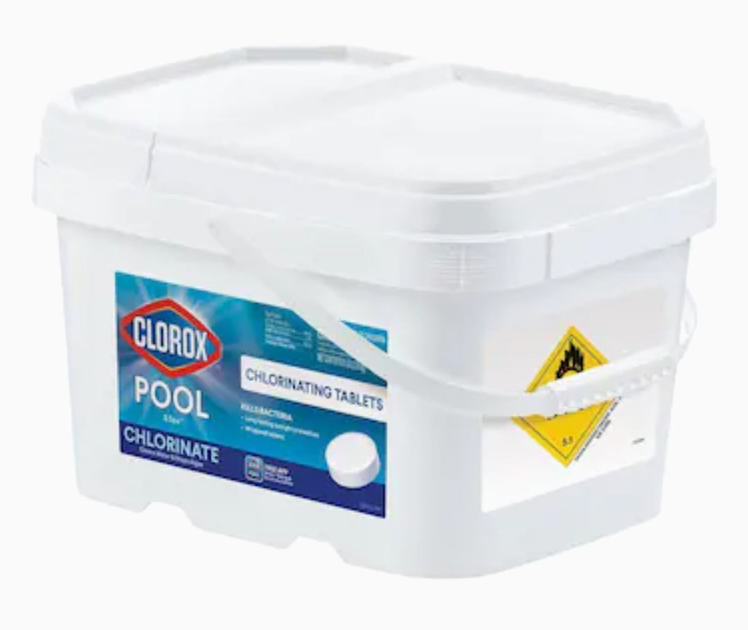 Clorox Pool&Spa Chlorinating Tablets- Wrapped 5-lb Bucket 3-in Pool Chlorine Tabs