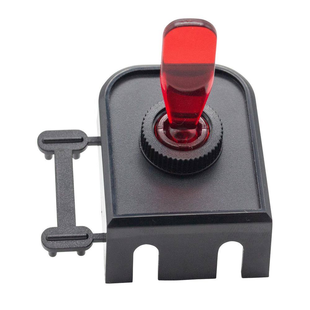 Calterm 20 Amp Illuminated Glow Toggle Switch and Bezel Red 41210