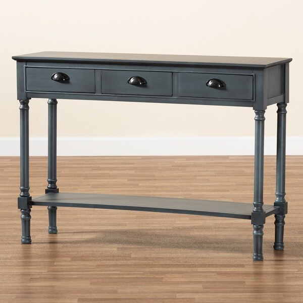 Garvey 3-Drawer Wood Entryway Console Table