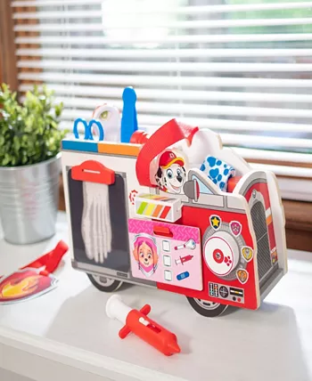 Melissa and Doug Paw Patrol Marshalls Rescue 14 piece Caddy Play Set