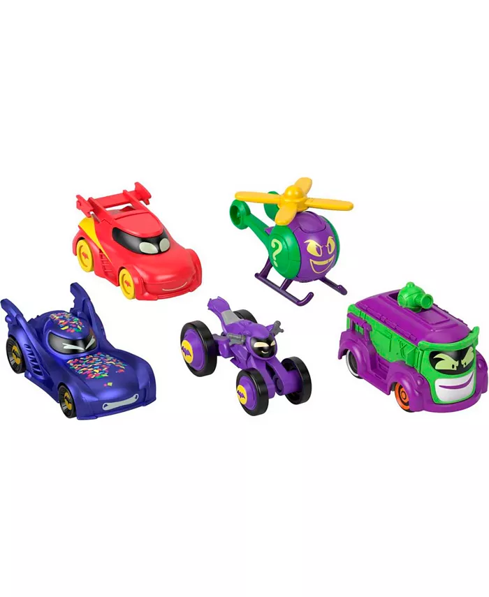 BatWheels Fisher-Price DC 1:55 Scale Vehicle Multipack Batcast Metal Die cast Cars  5 Pieces